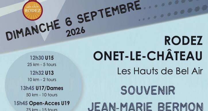 SOUVENIR JM BERMON  - Dimanche 6 Septembre